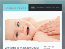 Tablet Screenshot of massagedoula.com